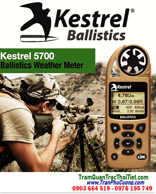 Kestrel 5700 Ballistics LINK, Máy đo vi khí hậu quan trắc thời tiết Kestrel 5700 Ballistics Weather Meter with LiNK